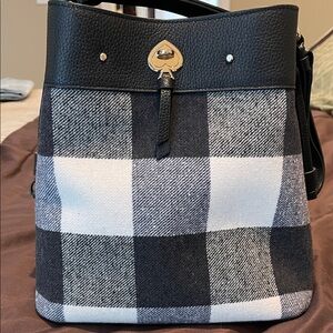 Kate Spade large bucket tote purse
Buffalo check